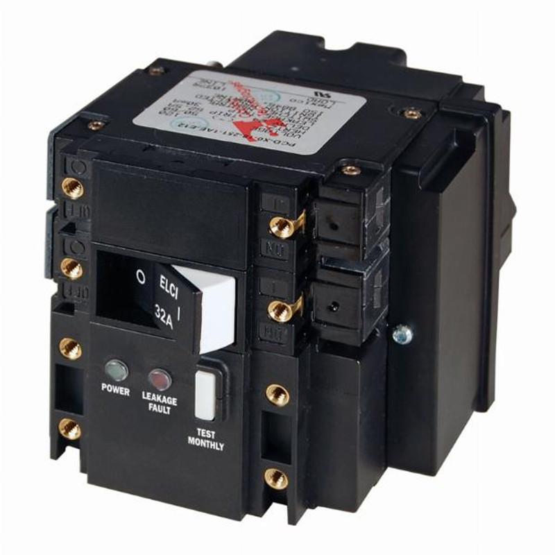Blue Sea C-Series ELCI Main Circuit Breaker - Double Pole 230V AC 32A