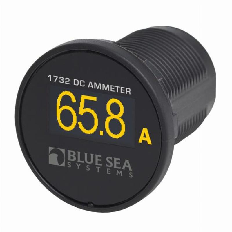 Blue Sea Mini OLED Ammeter - Yellow