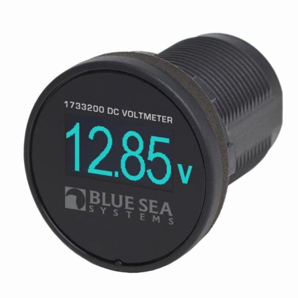 Blue Sea Mini OLED DC Voltmeter - Blue