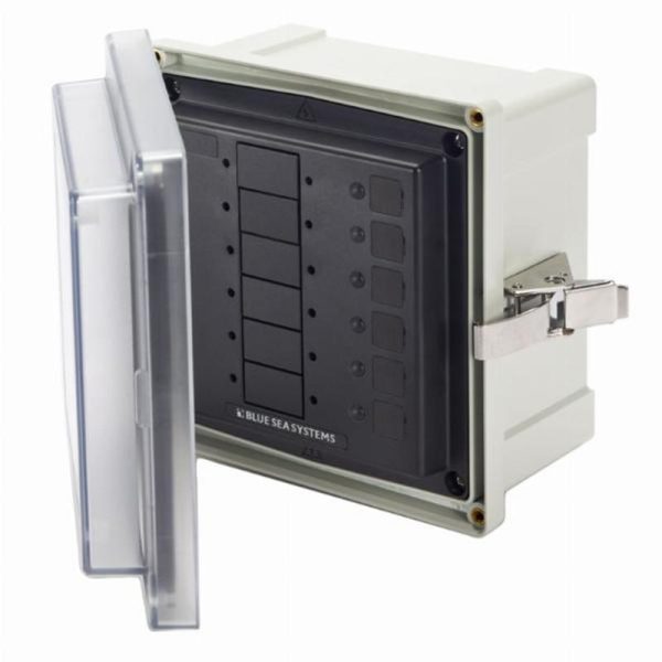 Blue Sea SMS Surface Mount System Panel Enclosure - 6 Circuit Blank