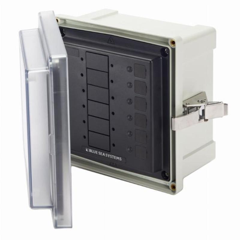 Blue Sea SMS Surface Mount System Panel Enclosure - 6 Circuit Blank