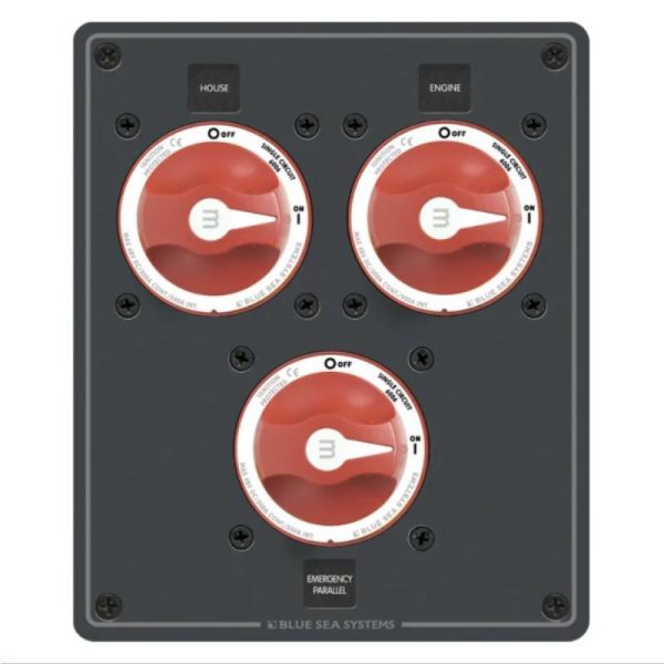 Dual Battery Bank - Traditional Metal Panel
