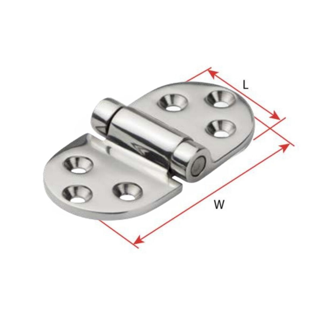 Hinge - Hatch Friction - 316 Stainless Steel - 38mm x 76mm / SAW-38620 1