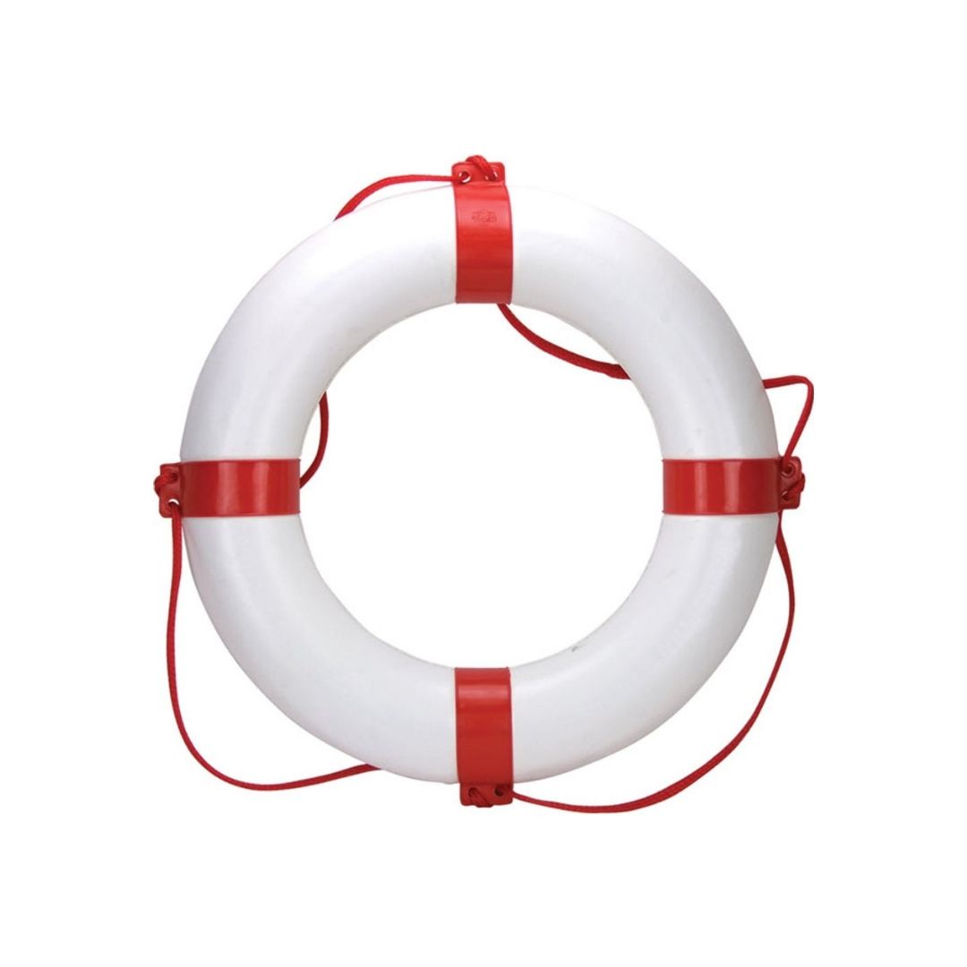 RELAXN Lifebuoy Ring in White with RED Stripes / SAW-50590