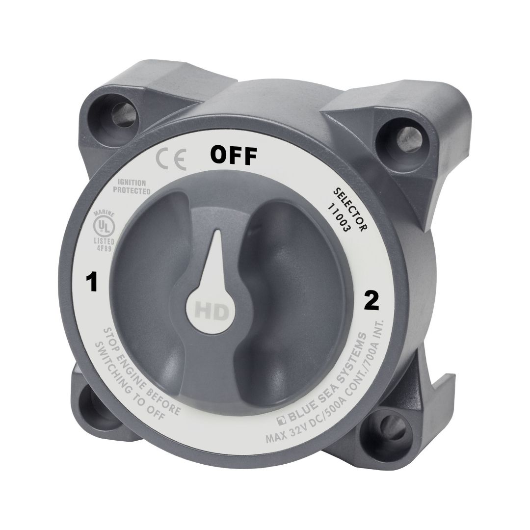 BLUE SEA HD-Series Heavy Duty 3 Position Selector Battery Switch with AFD / BS-11003