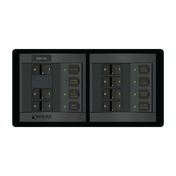 BLUE SEA 230 Volt AC Main + 6 Positions 1233 / BS-1233