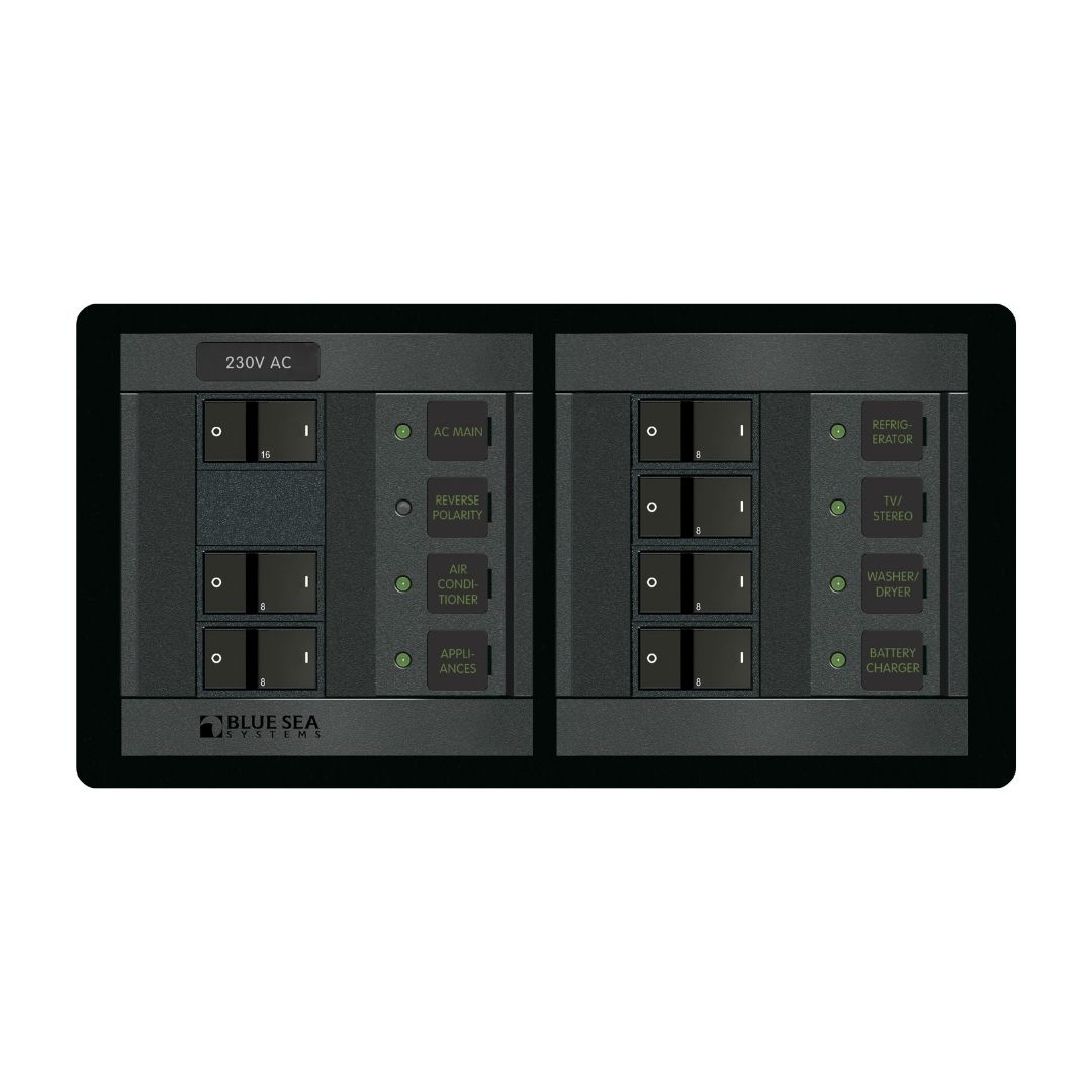 BLUE SEA 230 Volt AC Main + 6 Positions 1233 / BS-1233