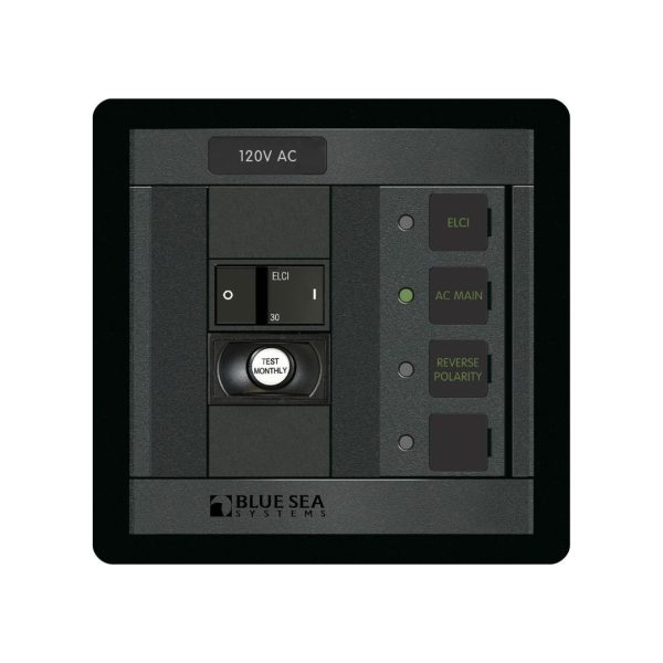 BLUE SEA ELCI Main 30A Double Pole Panel / BS-1502