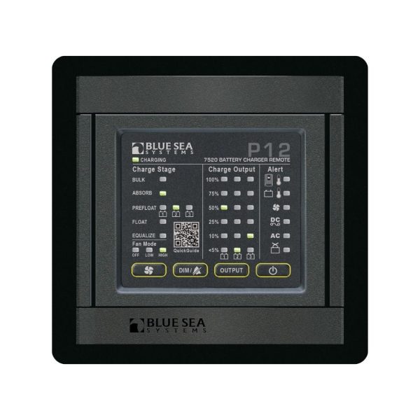 BLUE SEA 360 Panel P12 Battery Charger LED Remote / BS-1521