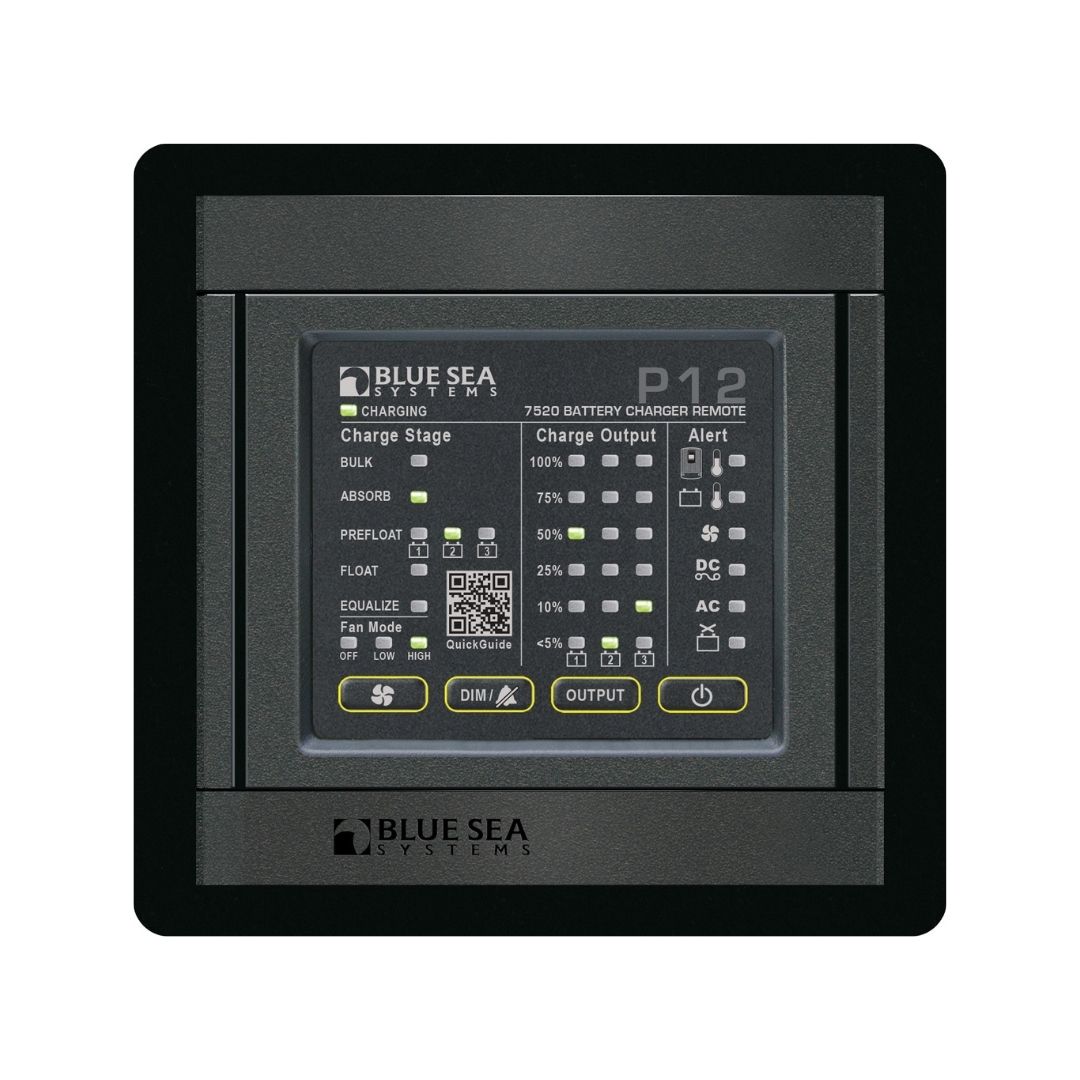 BLUE SEA 360 Panel P12 Battery Charger LED Remote / BS-1521