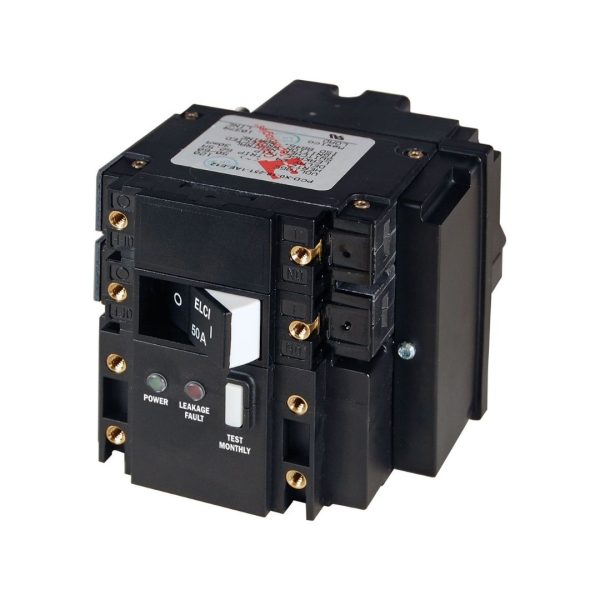 BLUE SEA C-Series ELCI Circuit Breaker - Double Pole 240V AC 50A / BS-3093