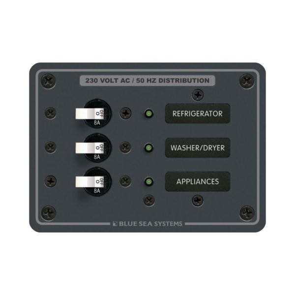 Circuit Breaker Panel AC Branch Traditional Metal 230V - 3 Position / BS-8158