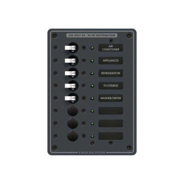 Circuit Breaker Panel AC Branch Traditional Metal 230V - 8 Position / BS-8159