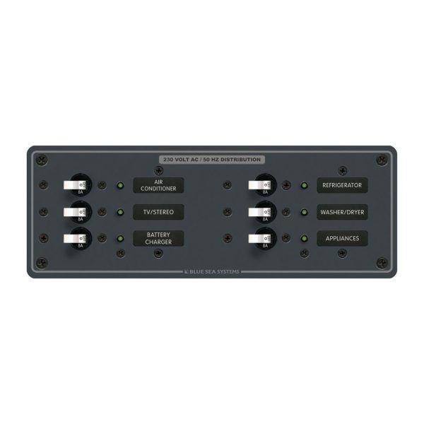 Circuit Breaker Panel AC Branch Traditional Metal 230V 6 Positions / BS-8197