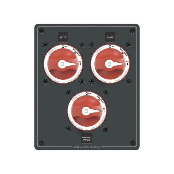 BLUE SEA Dual Battery Bank - Traditional Metal Panel / BS-8280