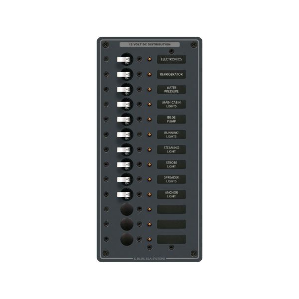 Circuit Breaker Panel DC Branch Traditional Metal - 100A