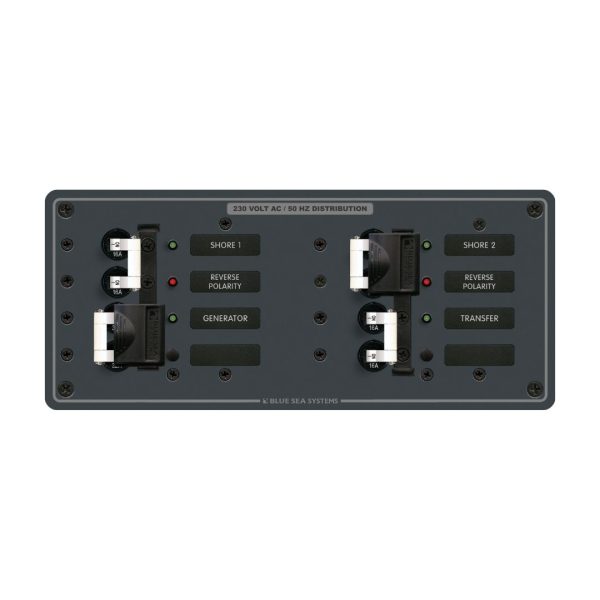 Circuit Breaker Panel AC 230V Traditional Metal Source Selection - 3 Sources + Transfer / BS-8598