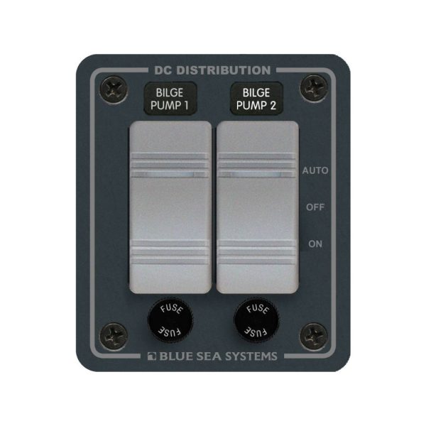 BLUE SEA Contura Water-Resistant DC Panel - Bilge Pump Control 2 Position / BS-8664