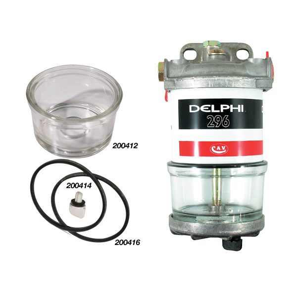 Delphi Fuel Filter Assy Cav Fas Type Glass Bowl 5836B100