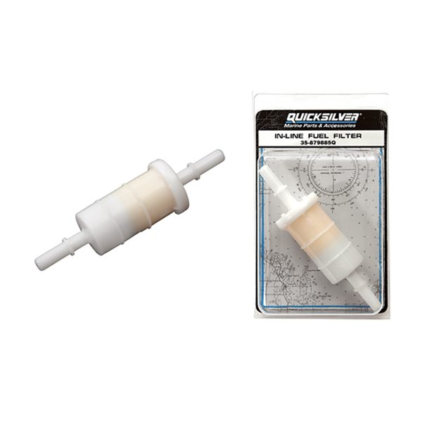 QUICKSILVER In-line Fuel Filter for Mercury 30-300HP 4St Under Cowl/ 879885Q