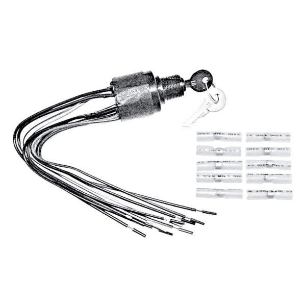 QUICKSILVER Ignition Switch for Mercury, 3 Position, 6 Terminal / 88107A5
