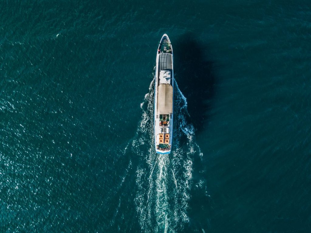 Speed boat in water, routine impeller maintenance ensures performance