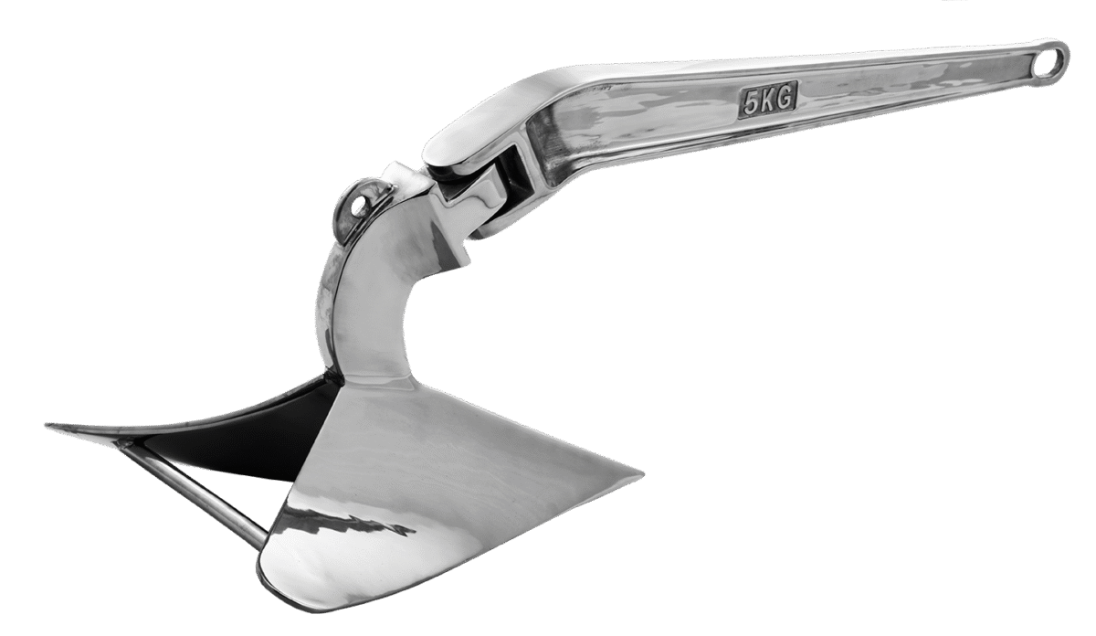 5Kg Polished Stainless Steel Plough Anchor 30013