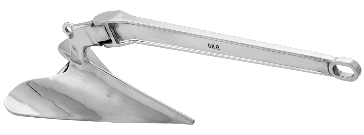 9Kg Polished Stainless Steel Plough Anchor 30030