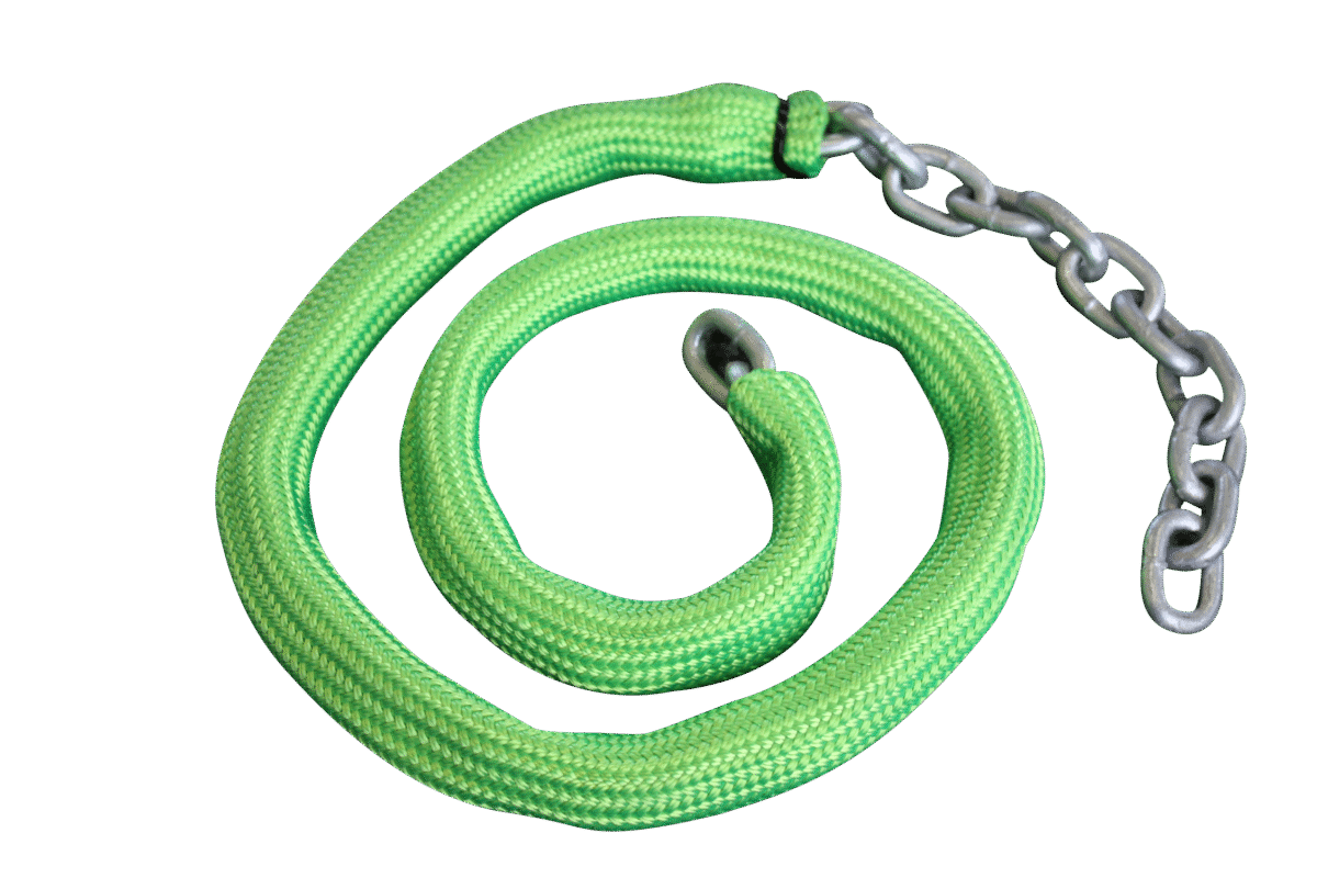 Viper Chainsock To Suit 6mm Shortlink Chain - 12 Mtrs To Suit Rapid Winch - Fluoro Green 30036G