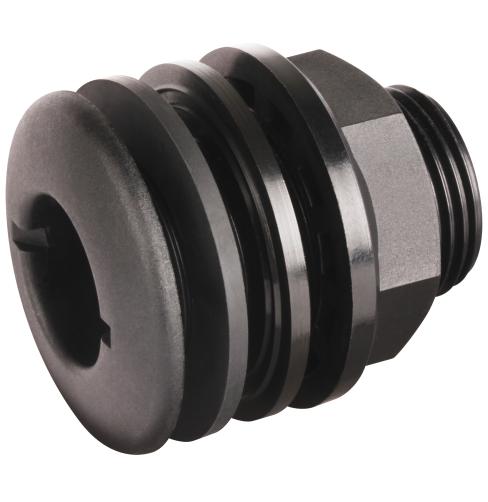 HTFB25S 25mm Short Male Tank Fitting Black