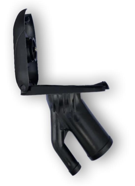 RWB7852 Attwood Oval Hinged Angled Deck Filler Side