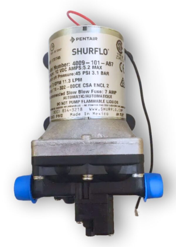 Shurflo Pump Fresh Water Shurflo RV 12v 11.3 lpm 45psi 4009-101-A87