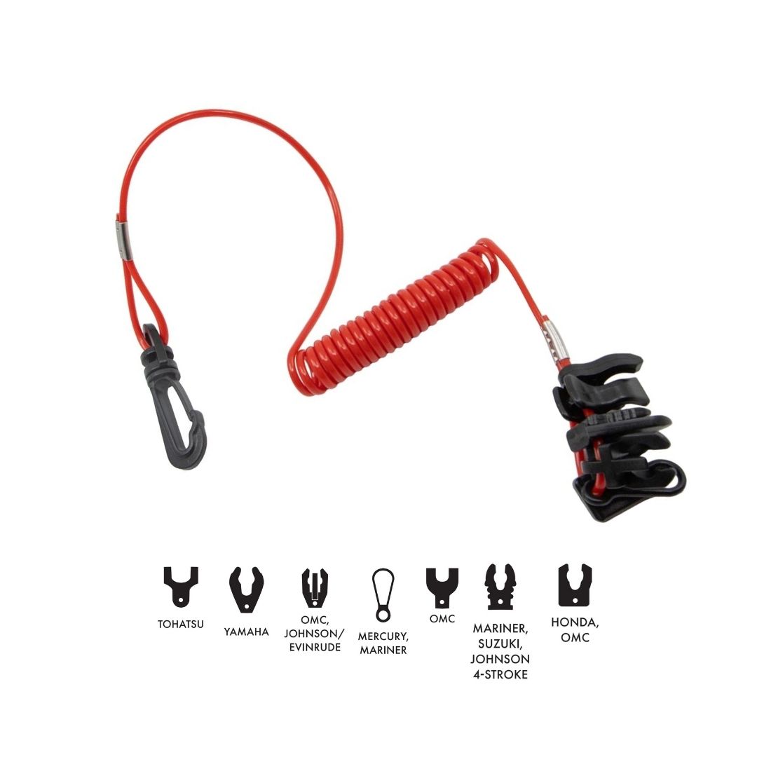 BLA Seven (7) Boat Kill Switch Key Set and Lanyard