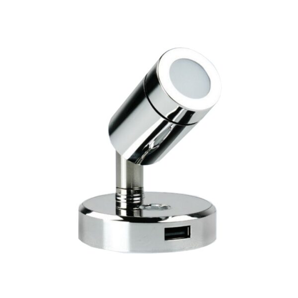 BLA LED Dimming Reading Light w/ USB-C Charging Socket Swivel Base