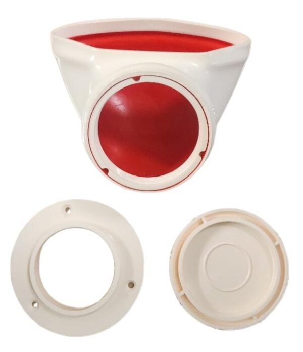 175406 BLA Low Line Cowl Vents PVC White - Screw on