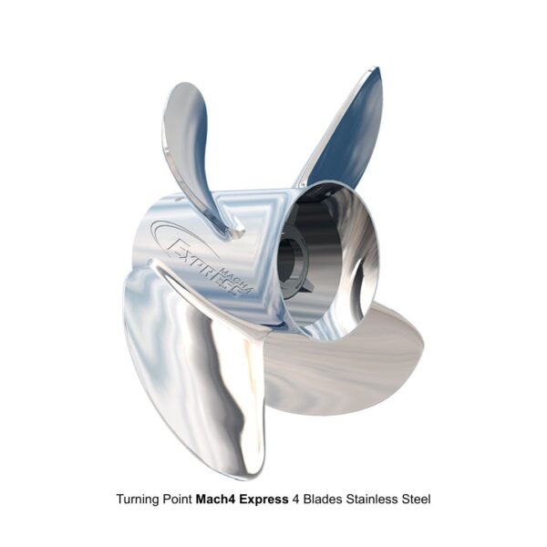 TURNING POINT Mach4 EXPRESS Propeller Stainless Steel 4 Blades