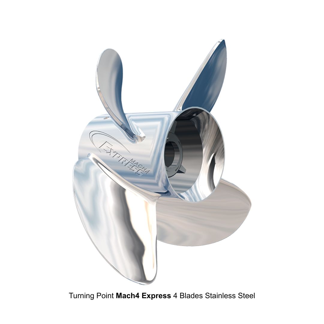TURNING POINT Mach4 EXPRESS Propeller Stainless Steel 4 Blades