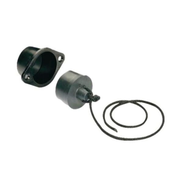 Drain Plug Assembly, Nylon, Black 41mm w/ Reversible Flapper