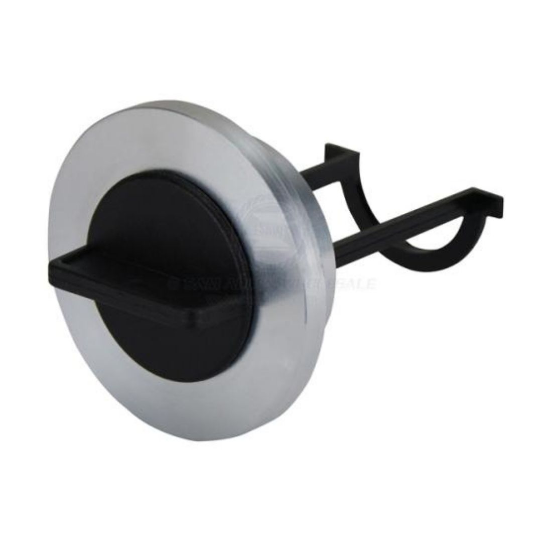 T6061 Machined Alloy Drain Plug, Nylon, Weld-in Flange (a)