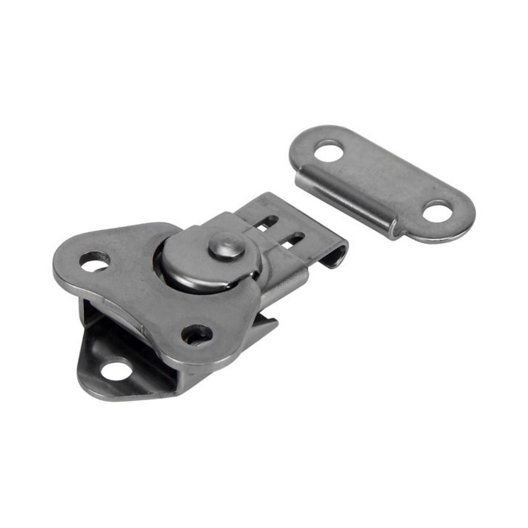Latch Stamped Rotary Draw 57mm Closed, 5mm Travel, Stainless Steel (a)