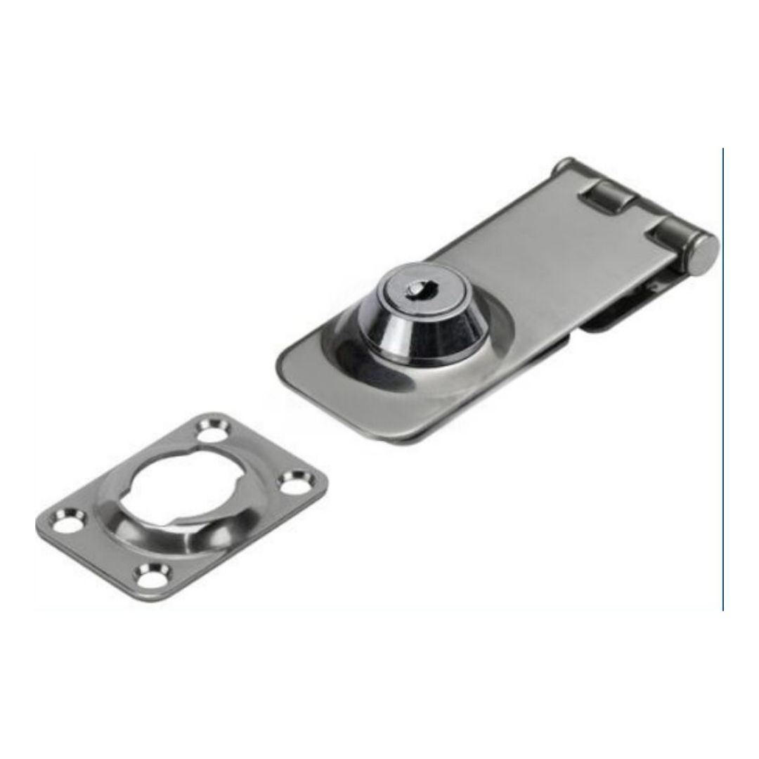 Lockable Hasp & Staple, 304G Stainless Steel (a)
