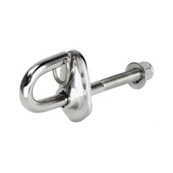 Ski Hook & Base w/ Backing Plate & Toggle Retainer, 304G SS, 120mm (a)
