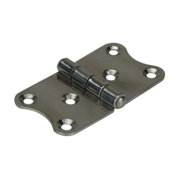 Even Hinge Strap Stamped, 304G Stainless Steel, 41mm x 74mm, Pair (a)