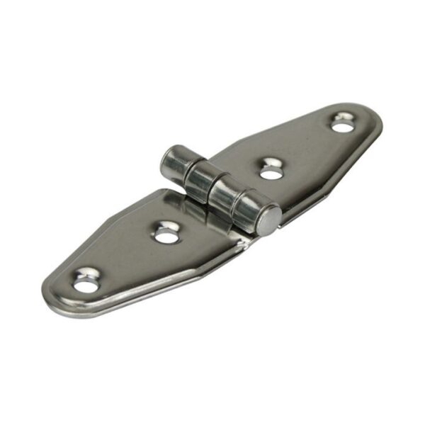 Light Duty Strap Hinge Stamped, Even Split, 304G SS, 32mm x 106mm Pair (a)