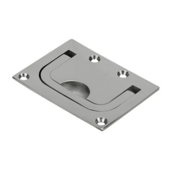 Rectangle Lift Ring, Heavy Duty, 316G Stainless Steel 76mm x 58mm (a)
