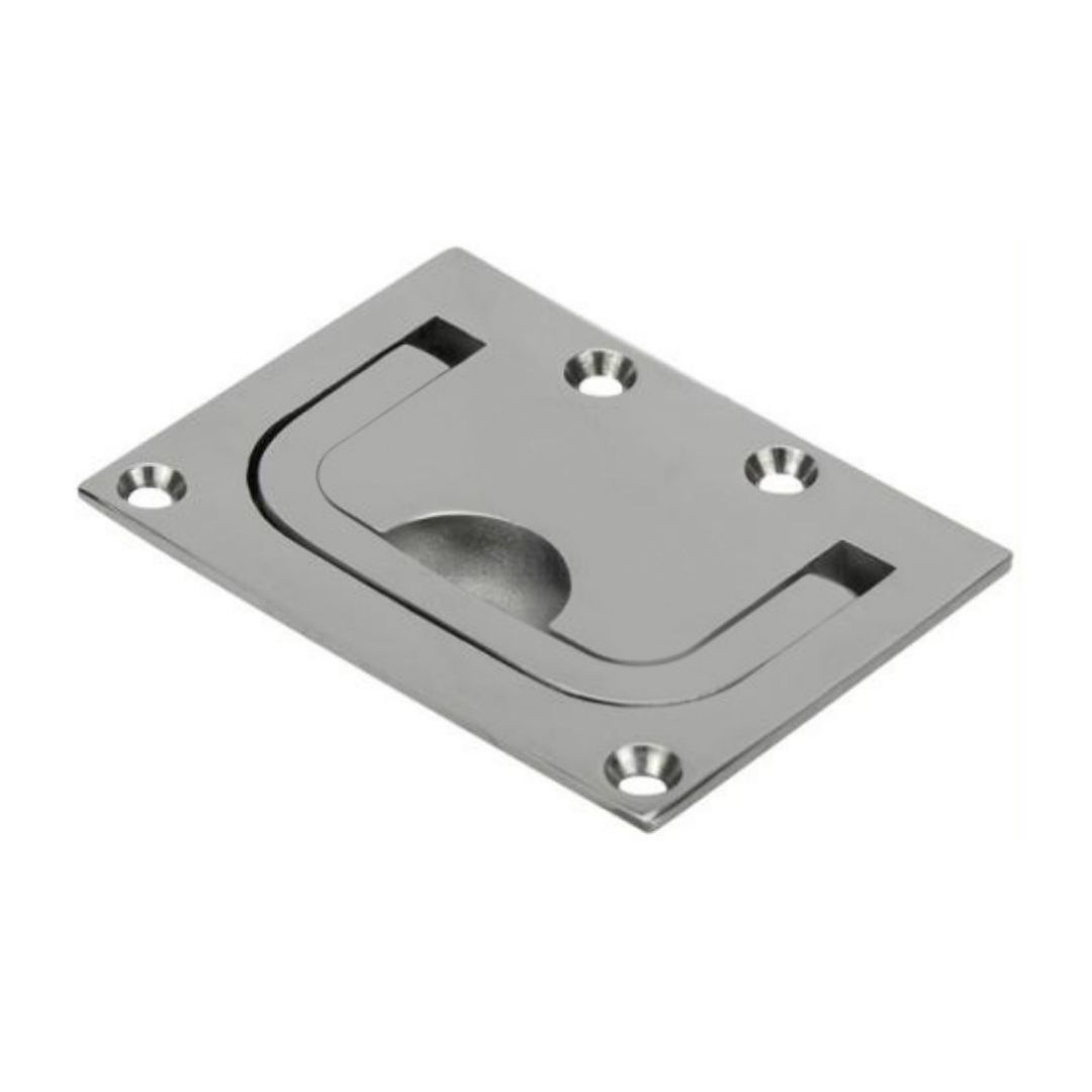 Rectangle Lift Ring, Heavy Duty, 316G Stainless Steel 76mm x 58mm (a)