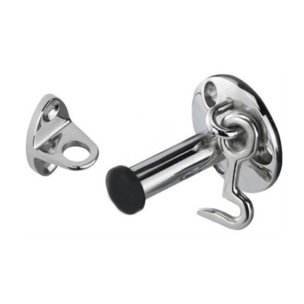 Door Stop & Integral Cabin Hook, 316G Stainless Steel (a)