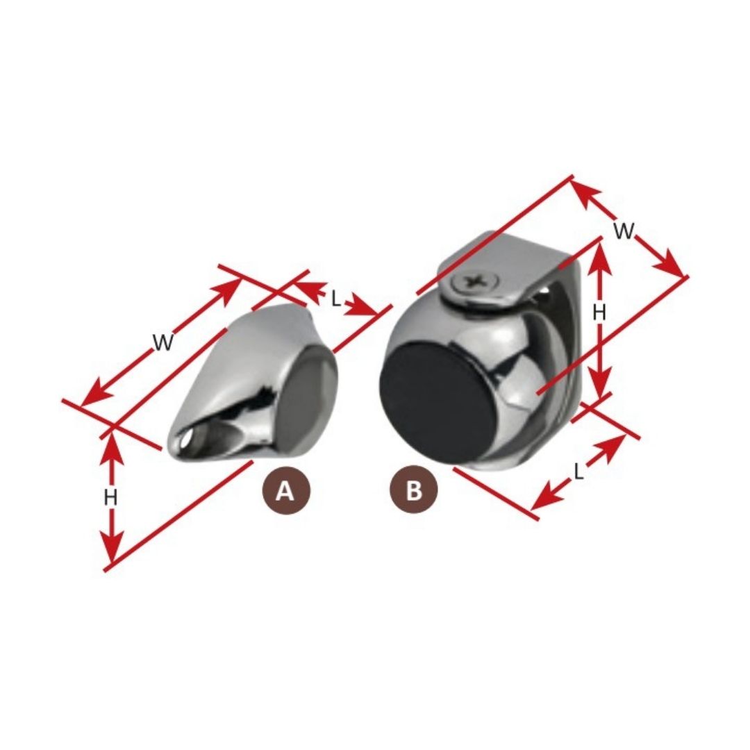 Magnetic Door Stop, 316G Stainless Steel (b)