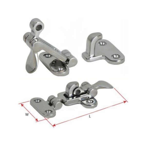Anti-Rattle Hatch Fastener, 316G Stainless Steel 115 x 49mm (b)