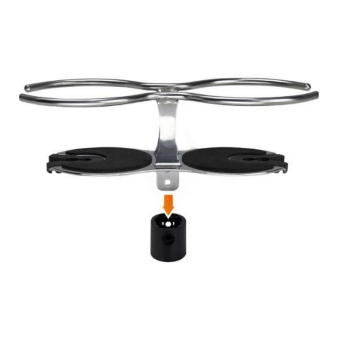 Wine Glass Drink Holder, 304G SS, Surface Mount 220mm (d)
